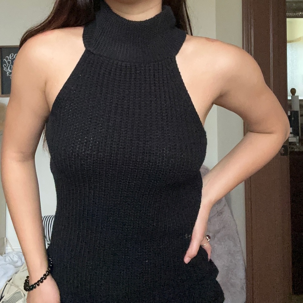 Cropped Sweater Dress